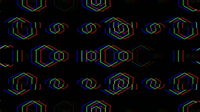 Neon Hexagon 4K UHD Seamless Loop Motion Background