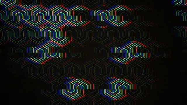 Neon hexagon 4K UHD widescreen motion background for broadcast