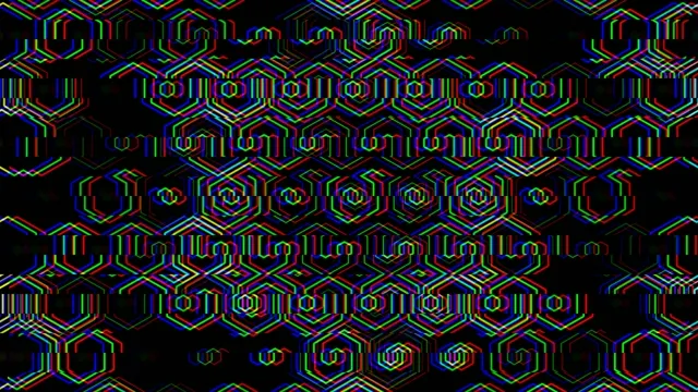 Neon hexagon geometric pattern 4K UHD motion background loop