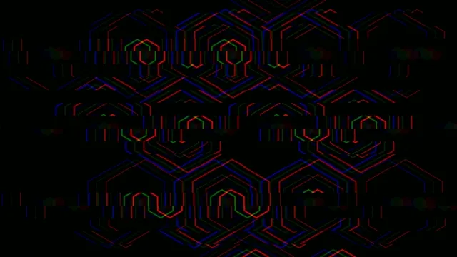 Neon Hexagon Grid 4K Animated Background Loop