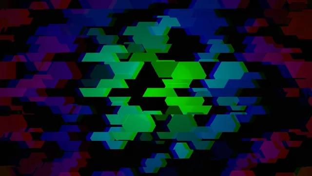 Neon Hexagon Grid 4K Motion Background