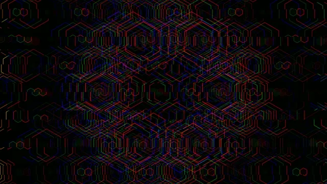 Neon Hexagon Grid 4K Motion Background