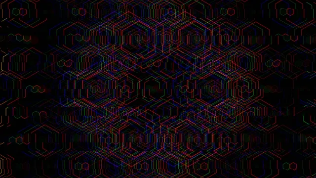 Neon Hexagon Grid 4K Ultra HD Digital Background