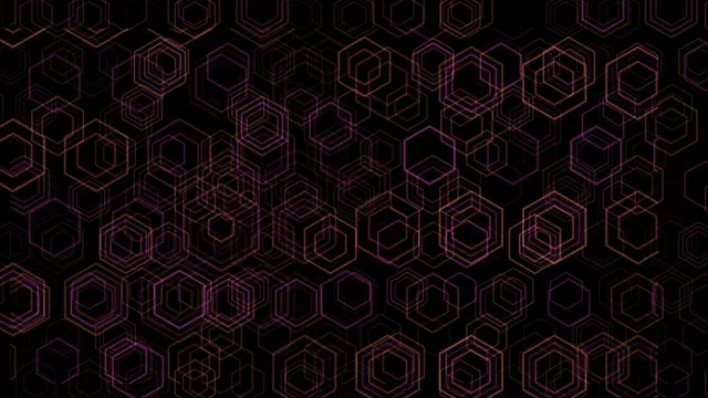 Neon Hexagon Grid Abstract Motion Background