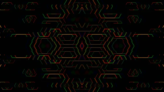 Neon Hexagon Grid Abstract Motion Background