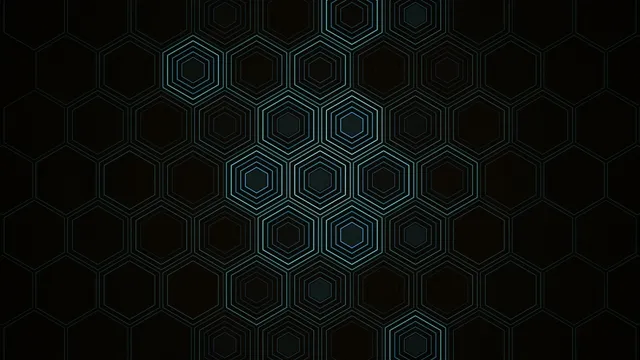 Neon Hexagon Grid Animation 4K