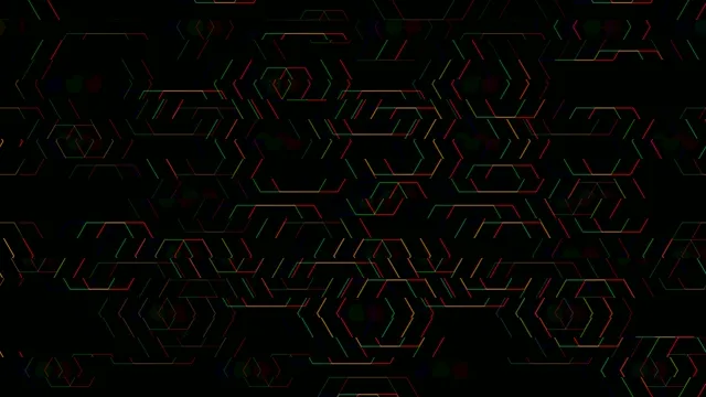 Neon Hexagon Grid Animation - 4K Tech Background