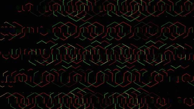 Neon Hexagon Grid Digital Network Background