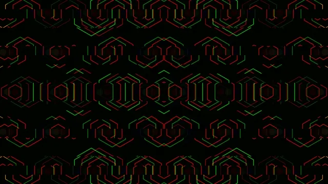 Neon Hexagon Grid Motion Abstract 4K