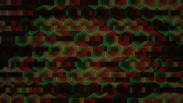 Neon Hexagon Grid Motion Background 4K