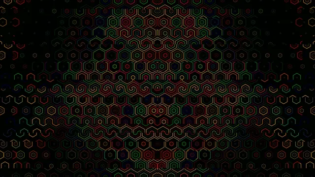 Neon Hexagon Grid Motion Background 4K