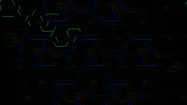 Neon Hexagon Grid Motion Background