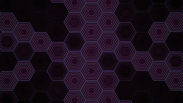 Neon Hexagon Grid Pattern - 4K Abstract Background