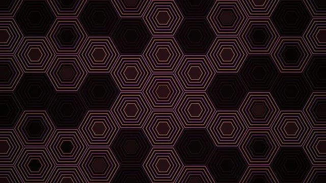 Neon Hexagon Grid Pattern - 4K Abstract Motion