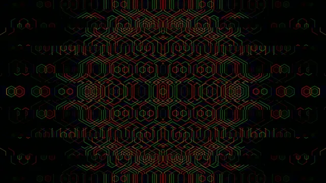 Neon Hexagon Matrix 4K UHD Digital Background