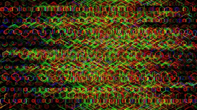 Neon hexagon matrix 4K UHD widescreen motion background