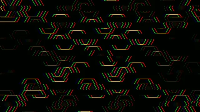 Neon Hexagon Pattern 4K Animated Background