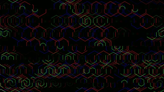 Neon Hexagon Pattern 4K Ultra HD Animated Background