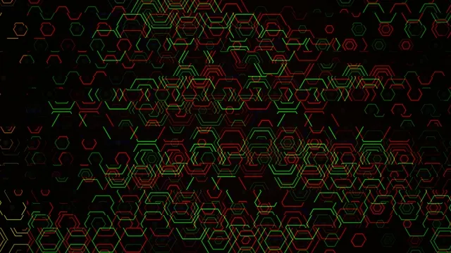 Neon Hexagon Pattern Motion Background 4K