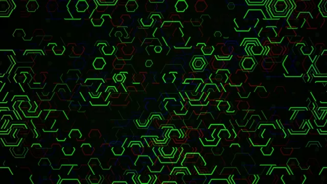 Neon Hexagon Tech Background Loop 4K