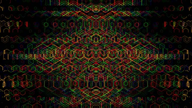 Neon hexagon tech motion background 4K ultra HD widescreen