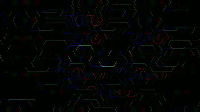 Neon Hexagon Tech Pattern 4K Background Loop
