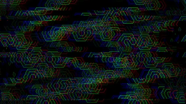 Neon Hexagon Tech Pattern 4K Ultra HD Loop