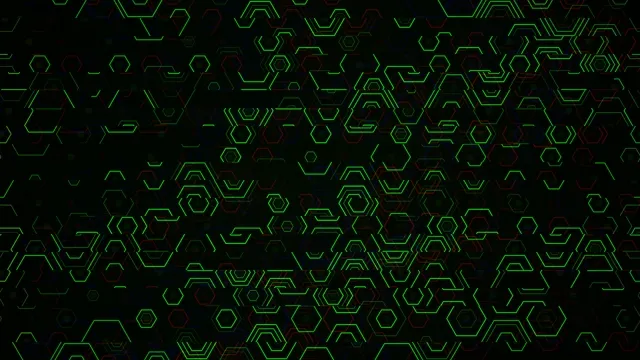 Neon Hexagon Tech Pattern Animation Loop