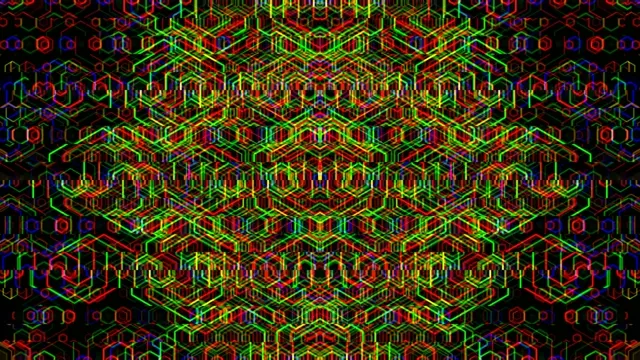 Neon isometric 3D cyberspace motion background 4K UHD