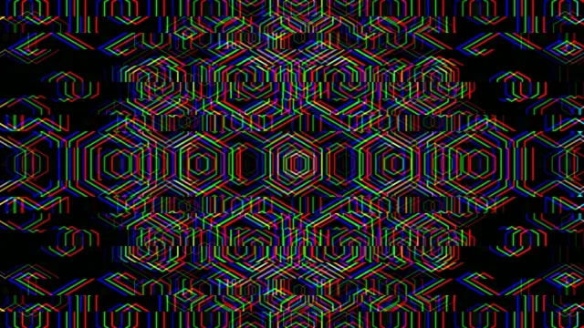 Neon isometric geometric 4K UHD VJ loop background