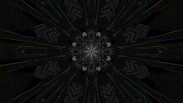 # Neon Kaleidoscope VJ Loop | 4K UHD 60FPS Colorful Geometric Fractal