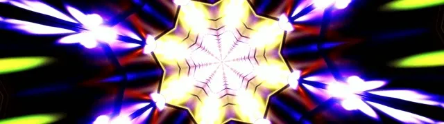 Neon Mandala Light Show | Super Ultrawide 60fps Screensaver