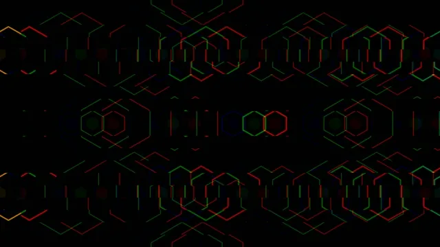 Neon Molecular Structure Animation 4K