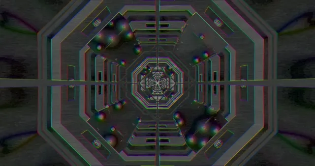 Neon Octagon Vortex - Hypnotic Geometric Loop | 4K UHD 60FPS