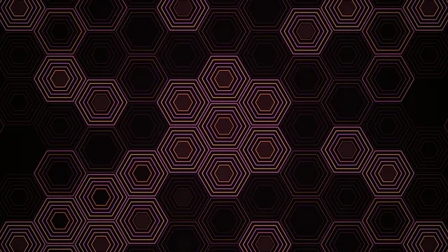 Neon Pink Hexagon Pattern 4K Animated Background