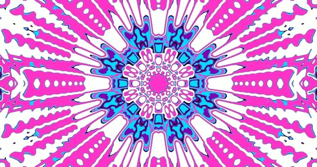 # Neon Pink Purple Mandala Kaleidoscope VJ Loop 4K UHD 60FPS