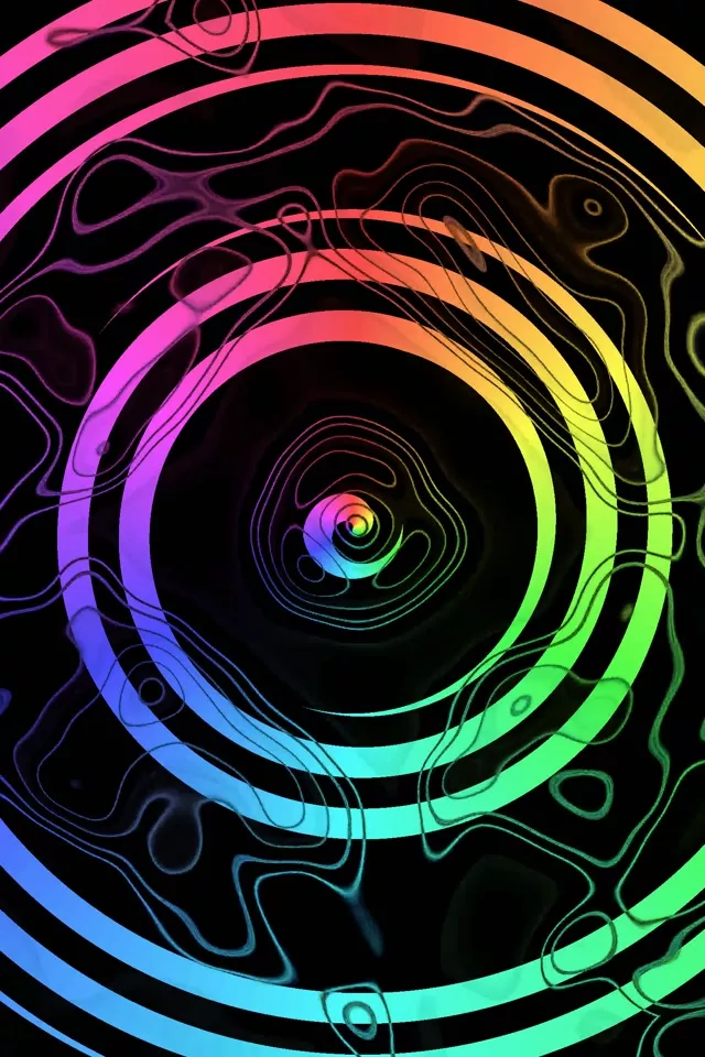Neon Portal Colorful | Tunnel Gradient 60fps VJ Screensaver