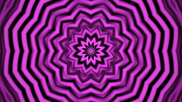 Neon Purple Hypnotic Star Pattern Motion Graphics