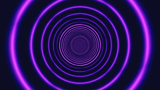 Neon Purple Spiral Tunnel - 4K Loop Background