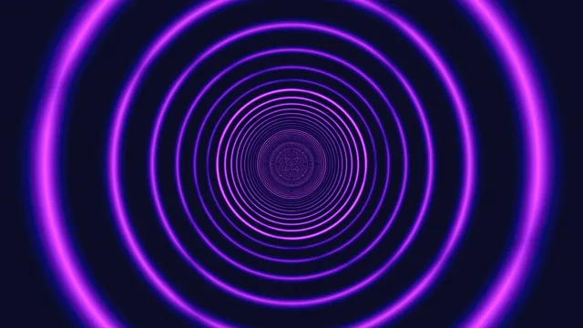 Neon Purple Tunnel - Looping Spiral Abstract Background