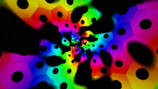 Neon Rainbow Hexagons 4K Motion Graphics