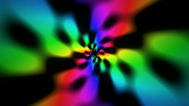 Neon Rainbow Kaleidoscope Light Burst 4K