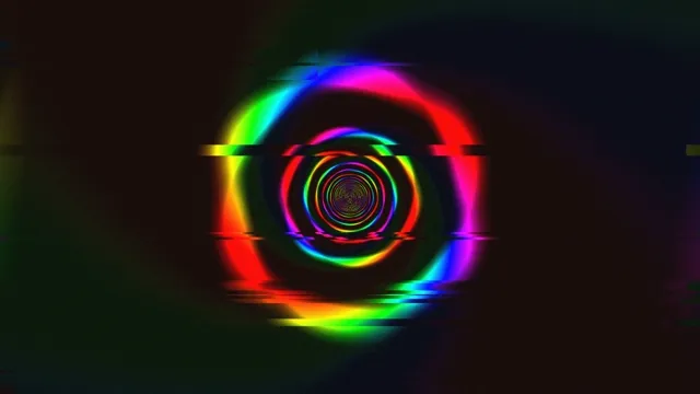 Neon Rainbow Spiral Tunnel - 4K Abstract Motion