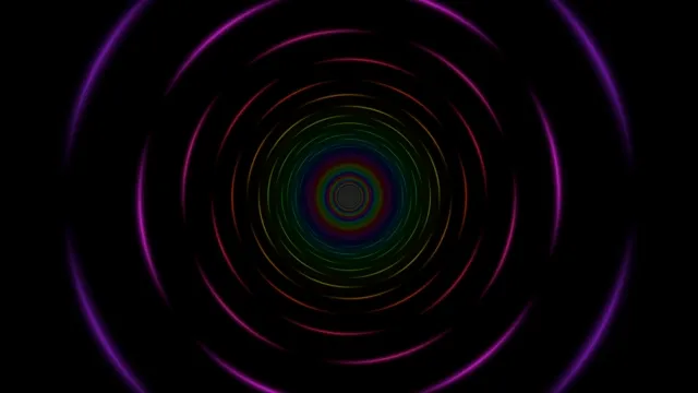Neon Rainbow Spiral Tunnel Motion Graphics