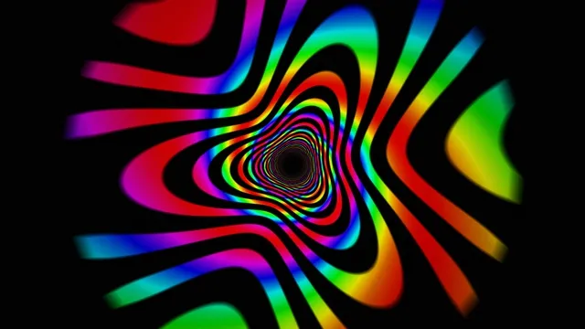 Neon Rainbow Spiral Vortex 4K Abstract Motion