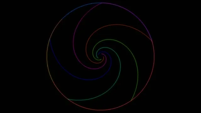 10 hours Neon Spiral VJ Loop 4K UHD 60FPS Screensaver Windows 11