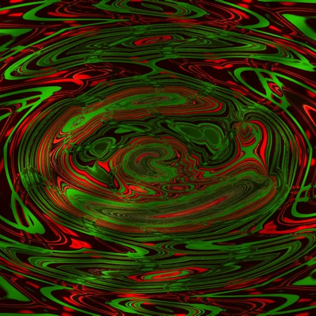 neon tunnel 1:1 square 60fps screensaver vj loop kaleidoscope red green