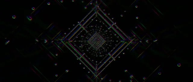neon tunnel 21:9 ultrawide 60fps screensaver motion background cyan diamond