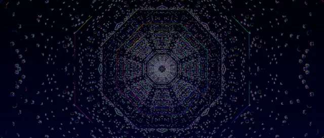 neon tunnel 21:9 ultrawide 60fps screensaver kaleidoscope purple vortex