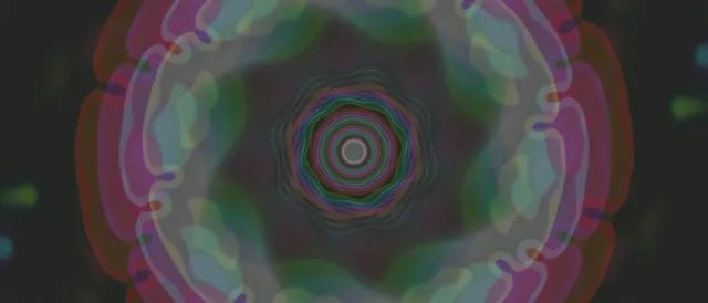 neon tunnel 21:9 ultrawide 60fps screensaver purple kaleidoscope vj animation
